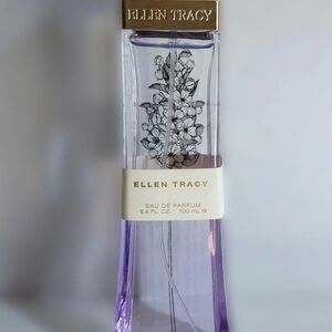 Ellen Tracy Lavender-Tinted Floral Perfume Bottle